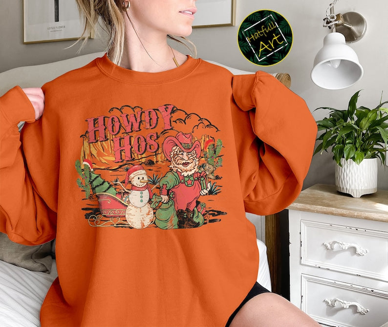 Retro Christmas, Happy Holidays Sweatshirt