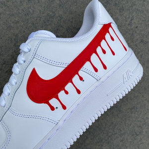 Scary Hand Painted Shoes
