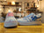 Customized Pink and Blue Sneakers