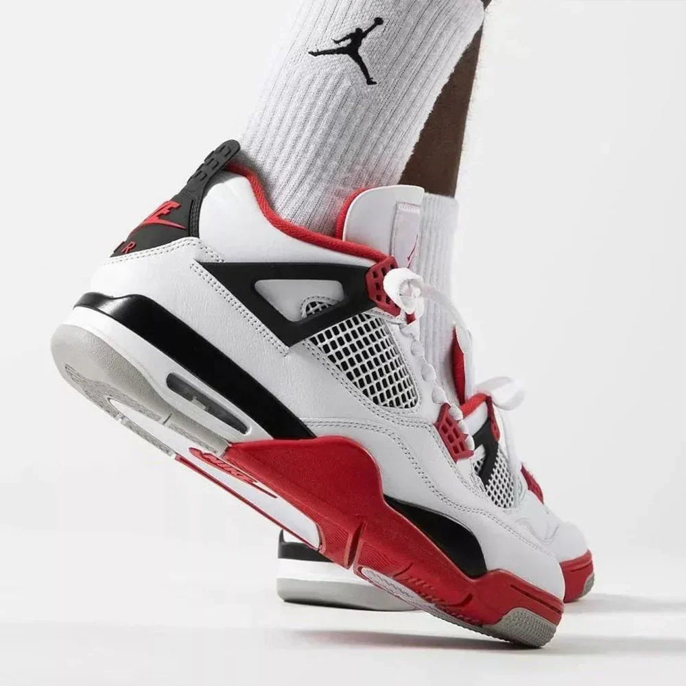 Custom Jd 4 Retro red White