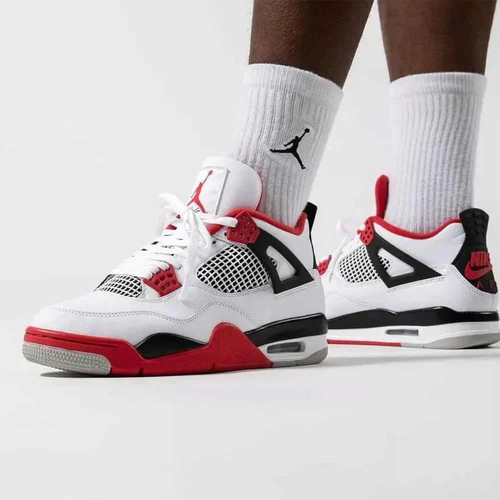 Custom Jd 4 Retro red White