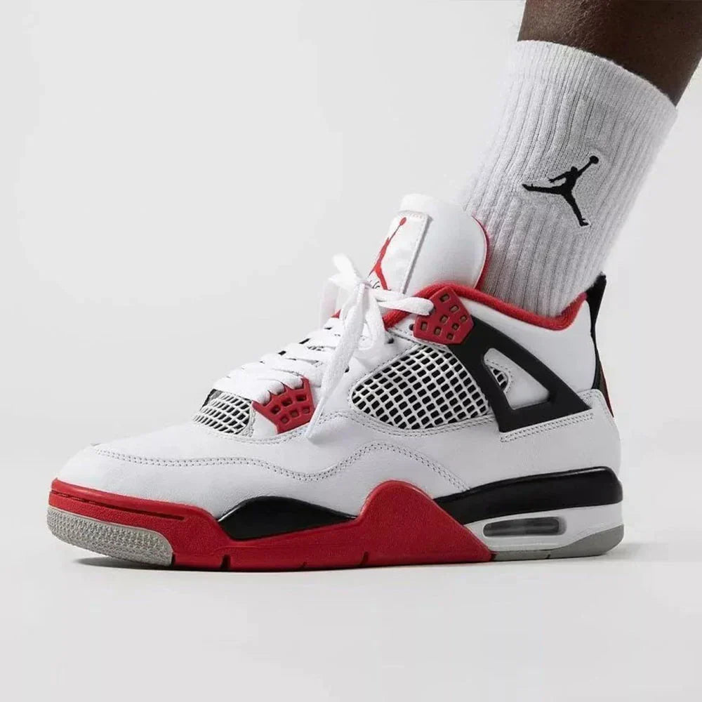 Custom Jd 4 Retro red White