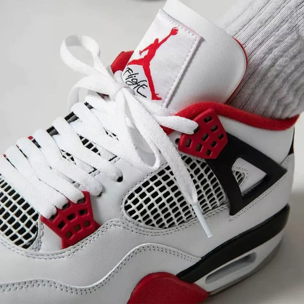 Custom Jd 4 Retro red White